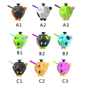 Cube sensoriel à 12 faces, jouet anti-stress et anti-anxiété, cube anti-dépression pour enfants et adultes atteints de TDAH, TDA, TOC, autisme - Product Image 3