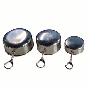 Custom <b>Personal</b> Metal Travel Metal Telescopic <b>Keychain</b> Cups Mug Travel Mug for Camping Collapsible Camping Cup Metal - Product Image 6