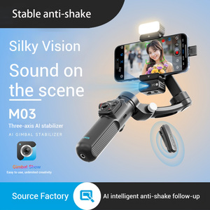 Nhà Máy Giá M03 Lite Gimbal Ổn Định 3-Trục Có Thể Gập Lại Cầm Tay Gimbal Với 360 ° Ai Theo Dõi Siêu Ống Kính Góc Rộng - Product Image 3