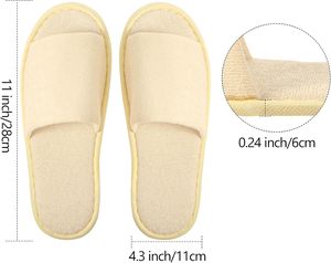 Pantuflas Desechables de 6 mm de Grosor, Antideslizantes, Cerradas, para Hombres y Mujeres, para Viajes, Fiestas, Hoteles y Spa - Product Image 3