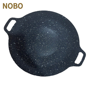 Corea antiaderente in ghisa per barbecue padella per cottura in <span class=keywords><strong>pietra</strong></span> per uso medico teglie da campeggio all'aperto pentole in metallo - Product Image 2