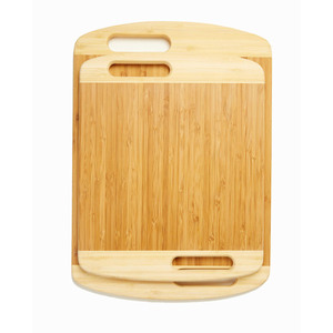 Bamboo cutting board <b>set</b>, directly from manufacturer, is a kitchen utensil for cutting vegetables and other kitchenware. - Product Image 4