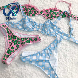2023 Swimwear Manufacture Mature Women Swimwear Recycled Polyester Eco Friendly <strong>Swimsuit</strong> Sexy <strong>Bikini</strong> Set Custom - Product Image 5