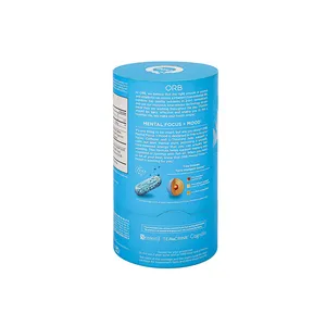 Cosmetic Container Cylindrical Lipstick <b>Round</b> Paper Tube Packaging <b>Box</b> with Flat Lid - Product Image 6