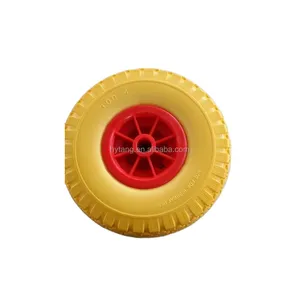 rubber foam wheel 410/350-4 with plastic rim