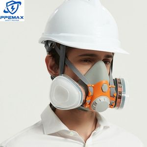 Peralatan pernapasan masker Gas lukisan industri DIY masker setengah wajah Respirator terbaik untuk lukisan - Product Image 2