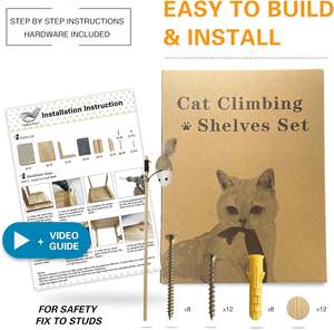 Cama Moderna para Gatos JUNJI de Madera con 2 Escalones - Product Image 6