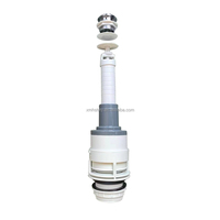 Vanne de décharge avec bouton poussoir simple de 38 mm, base de 50 mm, hauteur réglable HB4018