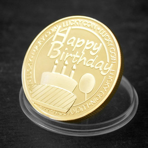 <span class=keywords><strong>Buon</strong></span> <span class=keywords><strong>compleanno</strong></span> buona fortuna moneta in metallo ti auguro molti anni pieni di amore per la salute e felicità <span class=keywords><strong>buon</strong></span> <span class=keywords><strong>compleanno</strong></span> monete fortunate - Product Image 2