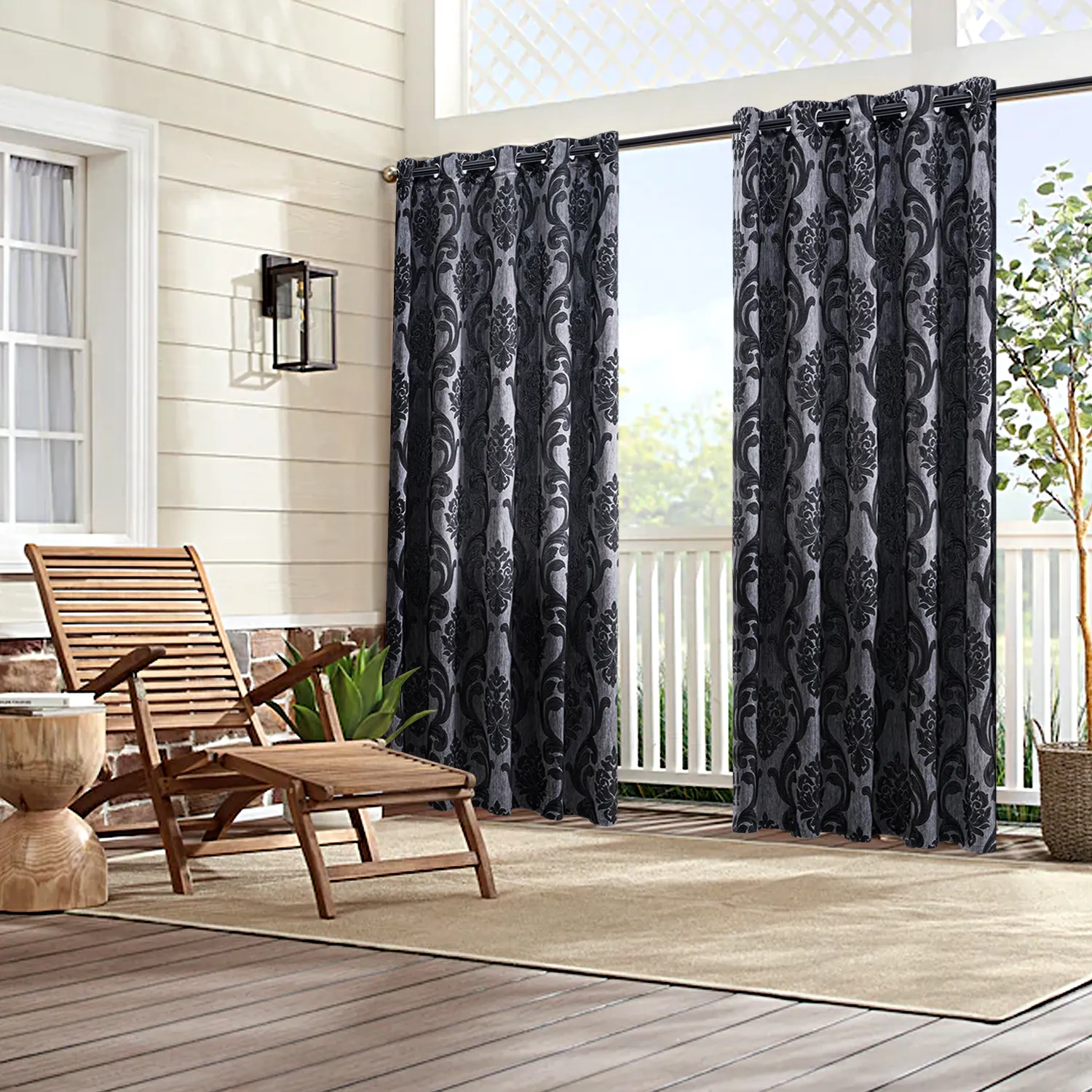 Ready Made Outdoor Curtains Luxury European Style Classic Royal Quality Blackout Cortinas Curtains for the Living Room Luxury