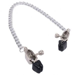 Pinces à tétons réglables, pinces de robe, pinces pour mamelons, lèvres et clitoris avec chaîne métallique, outil sexuel pour couple, <span class=keywords><strong>BDSM</strong></span> adulte - Product Image 6