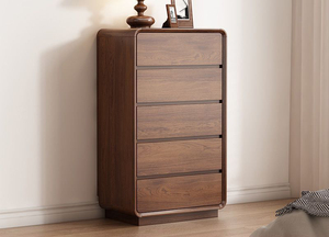 Armoire de salon en bois massif Jiuyi, armoire à tiroirs en bois multi-niveaux, armoire de rangement pour salon - Product Image 6