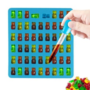 53 Lỗ Gấu Droppers Gummy Kẹo Silicone Khuôn Sô Cô La Khủng Long Đường Hình Thức Bánh Công Cụ Trang Trí Với Dropper DIY Bánh Kẹo - Product Image 3