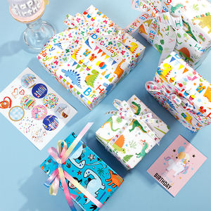 High Quality Wholesale 80g <b>Birthday</b> Art <b>Paper</b> Tissue 43*300cm Gift Luxury Custom Packaging <b>Wrapping</b> <b>Paper</b> <b>Roll</b> - Product Image 3