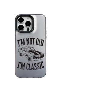 เคสโทรศัพท์ลายเส้นรถวินเทจเรโทรแบบด้าน TPU พร้อมคำพูด 'I'M CLASSIC' ป้องกันแรงกระแทกสำหรับ iPhone 17 16 15 14 13 <span class=keywords><strong>Pro</strong></span> <span class=keywords><strong>Max</strong></span> - Product Image 6