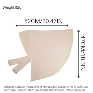 Venta al por mayor de fábrica: Nuevo y práctico turbante de poliéster con diseño de botón en la barbilla para mujeres musulmanas, hiyab instantáneo Hegira para mujeres malayas e indonesias. - Product Image 6