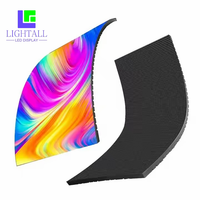 Écran LED flexible et souple pour intérieur, panneau LED incurvé P2.5, 320x160mm, écran LED couleur pleine, module de colonne cylindrique