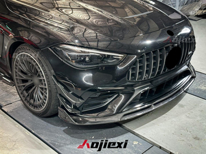 Ailerons avant en fibre de carbone de style AE de haute qualité pour <span class=keywords><strong>Mercedes</strong></span> Benz W236 CLE <span class=keywords><strong>53</strong></span> <span class=keywords><strong>AMG</strong></span> 2024+ Splitter d'aération avant en carbone - Product Image 3