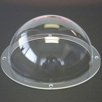 Brida de cúpula acrílica, cubierta de cámara de repuesto CCTV, carcasa de seguridad de Hemisferio de plástico transparente para habitación de 3 pulgadas, 4 pulgadas, 6 pulgadas