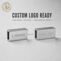Breloque de lacet en alliage de zinc, type 'Lace Lock' et 'Deubre', avec logo personnalisé pour lacets de baskets DIY, 25mm 10mm, argent poli, vente en gros