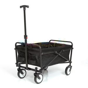 <span class=keywords><strong>Chariot</strong></span> de <span class=keywords><strong>plage</strong></span> de camping pliable de grande taille avec <span class=keywords><strong>roue</strong></span> de frein et de réservoir pour le shopping et le stockage - Product Image 5