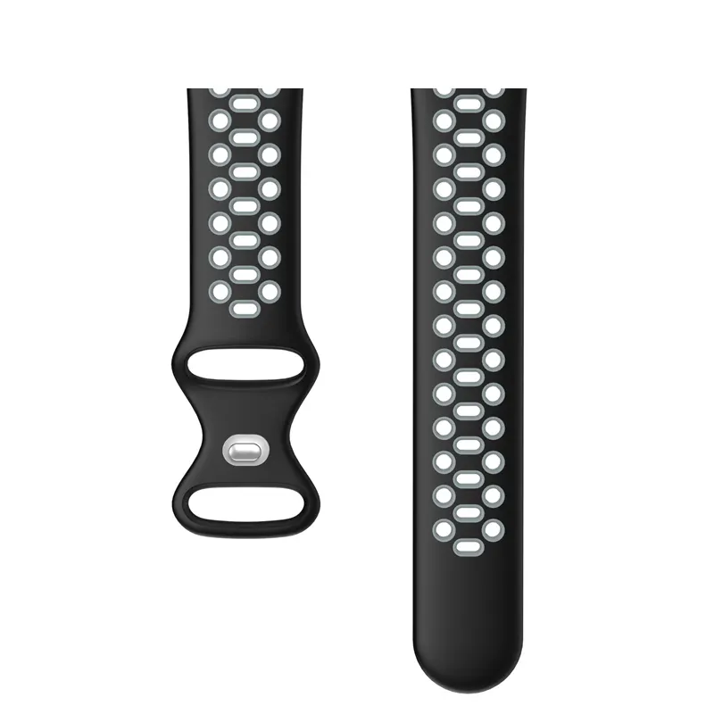 Twee Tone Siliconen Polsband Rubber Siliconen Horlogeband Voor Apple Watch Band Siliconen Bedels Bandjes Voor Iwatch