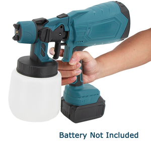 Pistolet à peinture sans fil <span class=keywords><strong>Makita</strong></span> <span class=keywords><strong>18V</strong></span>, pistolet à pulvérisation électrique, buse réglable pour meubles, murs, travaux de peinture DIY - Product Image 5