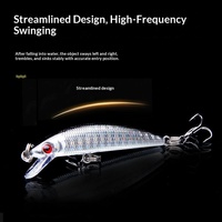 Leurre artificiel dur en ABS de 6 cm et 4 g, type Minnow à coulée lente, pour la pêche en eau douce