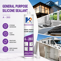 Scellant silicone acétique GP imperméable à séchage rapide, antifongique, haute résistance, pour collage de verre, aquarium, bac à poissons, salle de bain, douche, miroir
