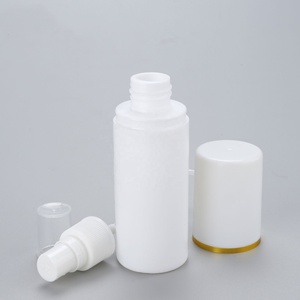 30ml 50ml White <b>Spray</b> <b>Bottle</b> Gold Ring Cosmetic Packaging <b>Sprays</b> <b>Bottle</b> With Pump Lid - Product Image 6