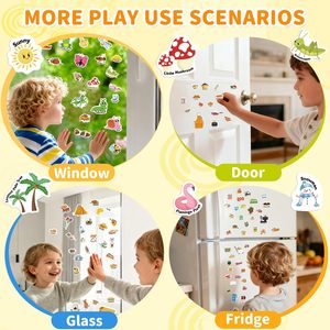 Libro de Pegatinas Reutilizables para Niños Pequeños de 3 a 6 Años, Libros de Pegatinas de Gelatina para Niños Pequeños, Juguetes de Actividades con Pegatinas de Viaje para Niñas y Niños - Product Image 5