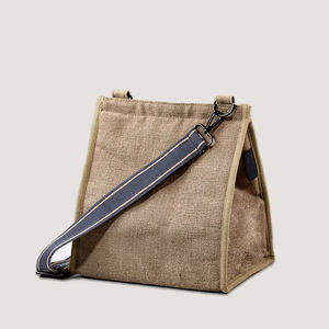 Croix la mer toile bandoulière <span class=keywords><strong>sac</strong></span> à déjeuner isolé pour les femmes réutilisable déjeuner refroidisseur pour travail pique-nique voyage espagnol Villa rose - Product Image 1