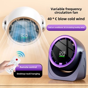 Ventilador pequeño con control remoto, carga USB, pantalla digital, Turbo, cocina, baño, ventilador pequeño montado en la pared - Product Image 2