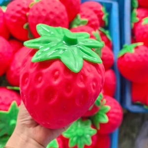 Wholesale Genuine Squishy <strong>Toy</strong> <strong>Big</strong> Strawberry Simulation Fruit Squeeze <strong>Toys</strong> <strong>Soft</strong> Strawberry Stress Relief Fidget <strong>Toys</strong> - Product Image 4