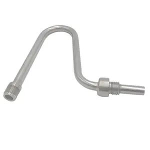 custom tube bending part titanium aluminum stainless steel brass copper thin wall bending tube service for medical instruments