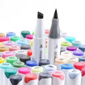 Factory Wholesale DAM3600B Double Headed Alcohol Oily Art Marker <b>Pens</b> Set for Students Kids Painting <b>Color</b> Non Toxic - Product Image 4