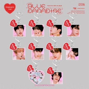 KPOP ZEROBASEONE 2025 nouveau porte-clés Album bleu <span class=keywords><strong>paradis</strong></span> sac breloque porte-clés nouveau porte-clés ZhangHao Ricky Yujin Hanbin ZB1 Fans cadeau - Product Image 1