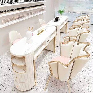 Bàn làm móng kiểu mới JINCHENG, bàn làm móng sang trọng nhẹ nhàng, chuyên nghiệp, dành cho kỹ thuật viên làm móng - Product Image 3