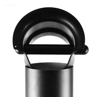 Knockbox absorbant de style Barista au sol commercial avec base antidérapante amovible, poubelle de collecte de mouture de café