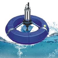 Nouvel aérateur de pompe flottante Splash aérateur d'étang de fontaine de lac de surface flottante