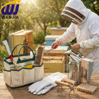 Kit d'outils d'apiculture en plastique WANJIA, nouvel ensemble d'équipement pour les apiculteurs débutants