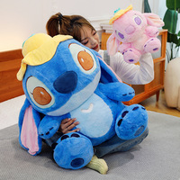 Peluche chien Stitch mignon de 30 cm pour couple, figurine Lotte Leaf Stitch, rembourrage en coton PP, idéal pour un cadeau d'anniversaire ou de Saint-Valentin