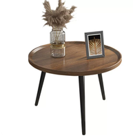 Ensemble de tables basses minimalistes modernes de style scandinave pour petits appartements - Table d'appoint de salon