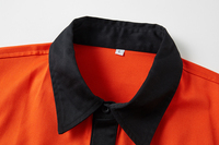 Logo personnalisé chauffeur facteur uniforme supermarché vêtements de travail vêtements bouton up coton vêtements de travail grande taille chemise
