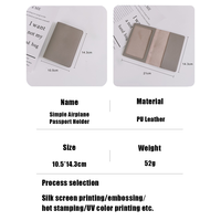 Porte-passeport et billets épaissi populaire, étui de protection pour passeport, sac de voyage pour documents avec LOGO personnalisé