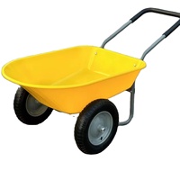 Chariot de jardin à brouette à 2 pneus Chariot utilitaire à usage intensif
