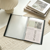 Carpeta Portafolio de PVC con 60 Bolsillos, Fundas Transparentes para Presentaciones, Organizador de Documentos