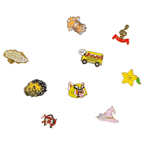 Eco-Friendly Metal Enamel Lapel <b>Pins</b> Custom Printed <b>Art</b> Design Brooch Waterproof Badge for Fashion Accessories - Product Image 2