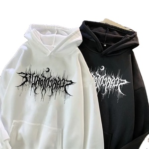 Sudaderas Holgadas con Capucha Bordadas, Transpirables y Ecológicas, Hechas de Tela de Algodón Cómoda para la Moda de Otoño, Venta al por Mayor - Product Image 1