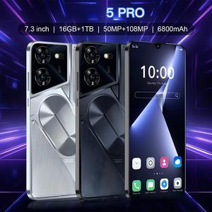 Smartphone <span class=keywords><strong>5</strong></span> Pro in Offerta, Schermo da <span class=keywords><strong>7</strong></span>.3", 16G+1TB, Telefono Android Economico GSM con Sblocco Facciale - Product Image 3